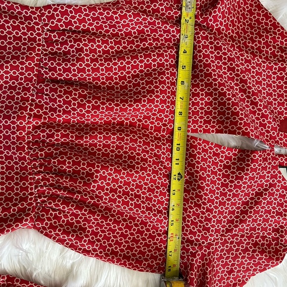 Alexis Red Patterned Dress - Picture 12 of 13